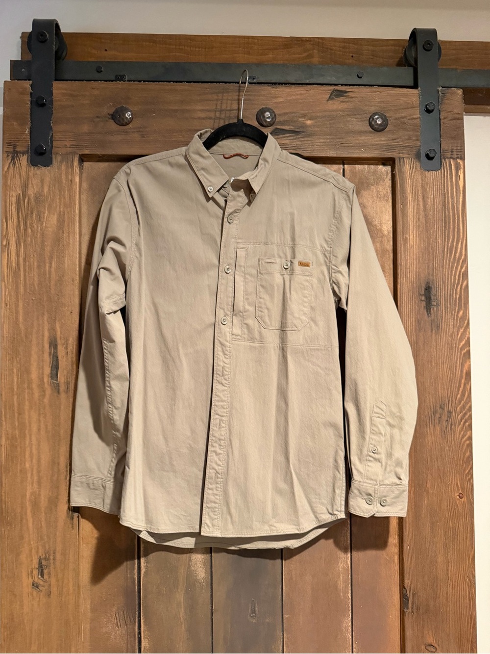 Ag gear Men's Button-Down Shirt in Beige